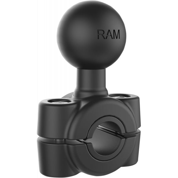 Handlebar Mounts Phone/GPS Ram Mounts Mount Base Torque Handlebar Aluminum Black - Ramb408-37-62u