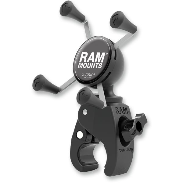 Handlebar Mounts Phone/GPS Ram Mounts Ram Tough-claw™ Mount For Phones Plastic Black - Ramhol-un7-400u