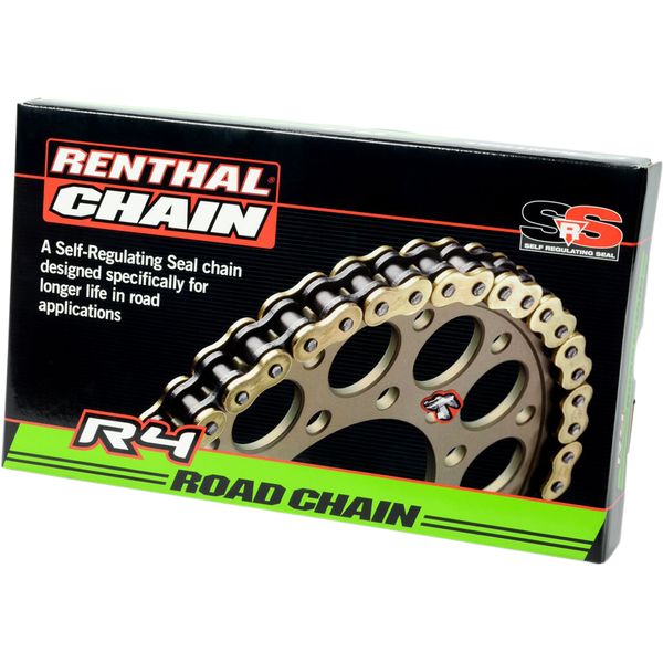 Kit Lant Moto Strada Renthal X-Ring Chain R4 SRS 525 120 Gold - C344