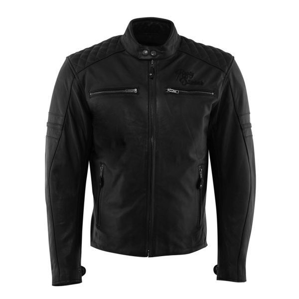 Leather Jackets Rusty Stitches Leather Moto Jacket Jari Black 2024