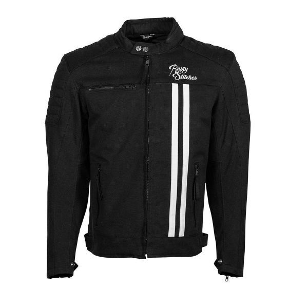 Textile jackets Rusty Stitches Textile Moto Jacket Ralph V2 Black/White 2024