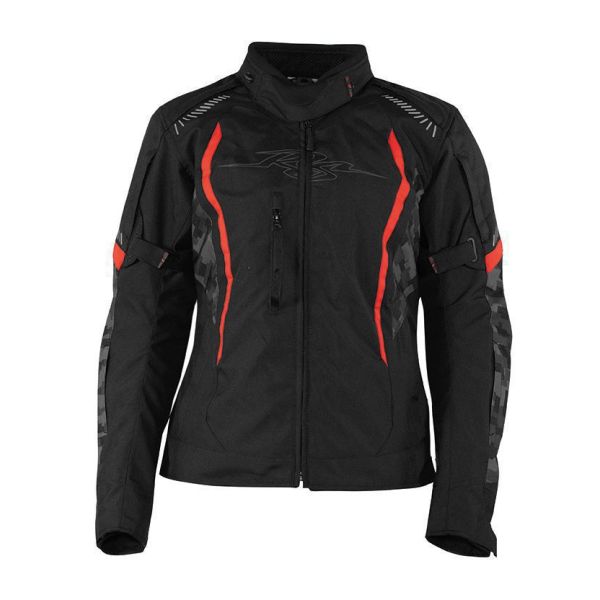 Textile jackets Rusty Stitches Textile Moto Jacket Ashley Black/Pixel/Red 2024