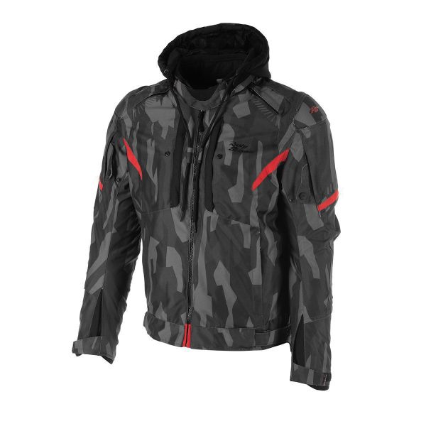 Textile jackets Rusty Stitches Textile Moto Jacket Dylan Black/Camo Red 2024