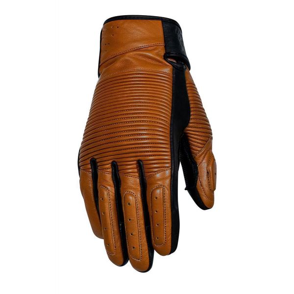 Gloves Racing Rusty Stitches Leather Moto Gloves Jimmy Brown/Black