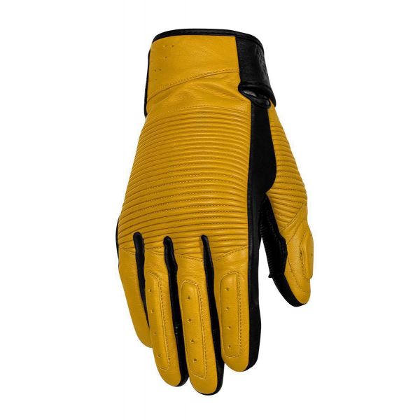 Gloves Racing Rusty Stitches Leather Moto Gloves Jimmy Yellow/Black