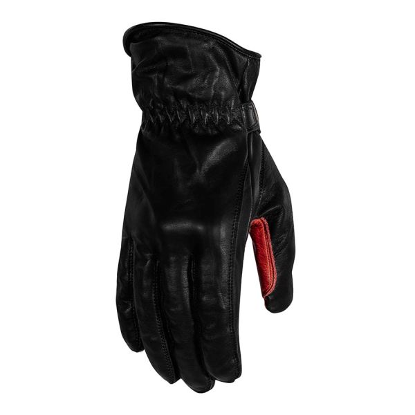 Gloves Racing Rusty Stitches Leather Moto Gloves Johnny Black/Red 2024