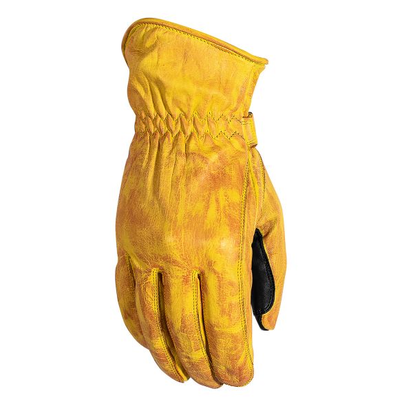 Gloves Racing Rusty Stitches Leather Moto Gloves Johnny Yellow/Black