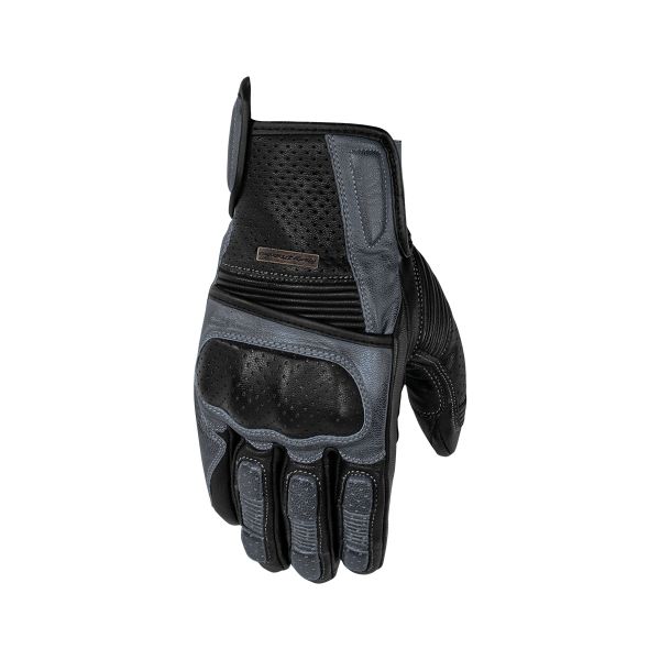 Gloves Racing Rusty Stitches Leather Moto Gloves Zeke Black/Grey 24