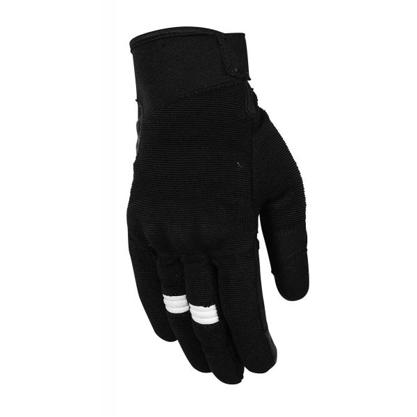 Gloves Womens Rusty Stitches Textile Lady Moto Gloves Bonnie V2 Black/White