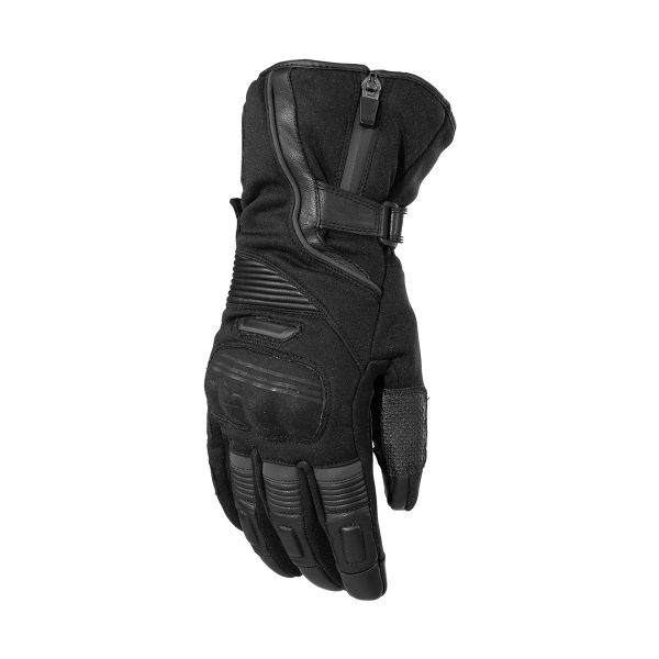 Gloves Womens Rusty Stitches Textile/Leather Moto Gloves Dama Phoebe Black 24