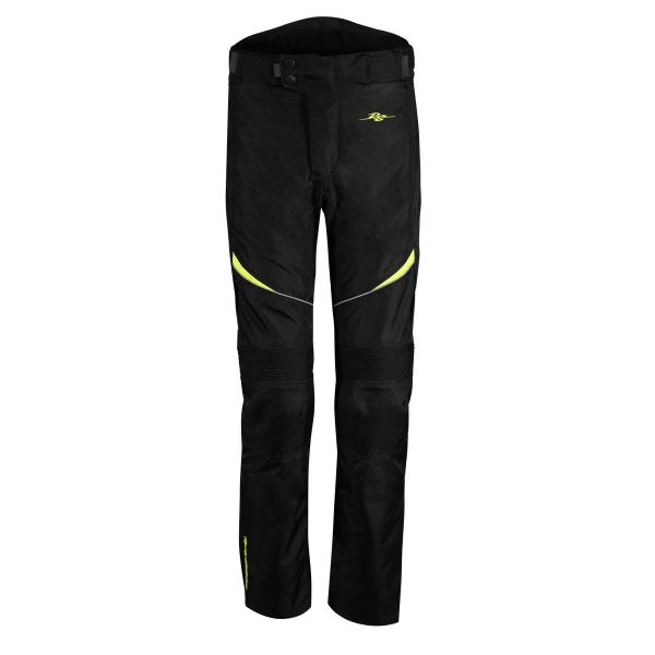  Rusty Stitches Textile Moto Pants Tommy Black/Yellow Fluo