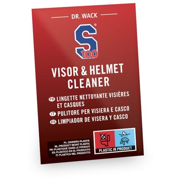 Clothing Maintenance S100 Visor & Helmet Cleaner Wipes 3410