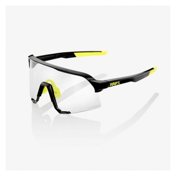 Sunglasses 100 la suta S3 Gloss Black Photochromic Lens Sun Glasses