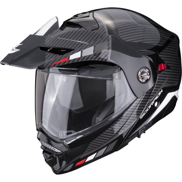 Touring helmets Scorpion Exo Flip-UP/Touring/Adventure Moto HelmetADX-S Camino Black Matt/Red 2023