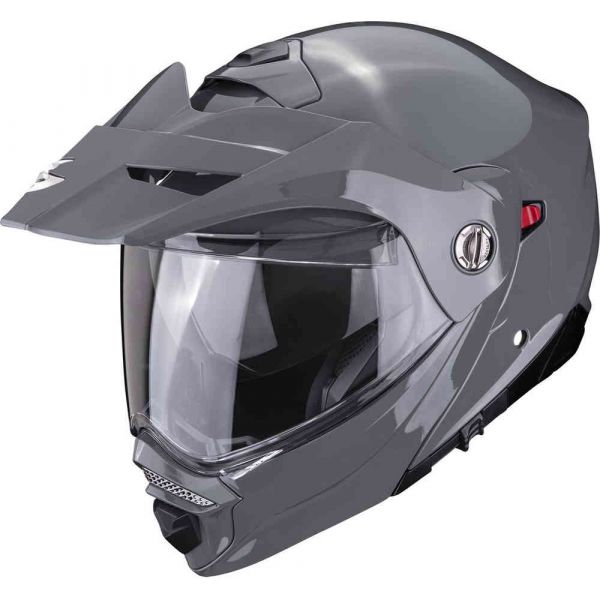 Touring helmets Scorpion Exo Flip-UP/Touring/Adventure Moto HelmetADX-S Solid Glossy Cement Grey 23