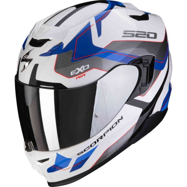 Full face helmets Scorpion Exo Full-Face Helmet 520 Evo Air Elan Alb/Albastru