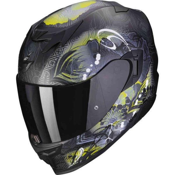Full face helmets Scorpion Exo Full-Face Helmet 520 Evo Air Melrose Negru Mat/Galben fluo
