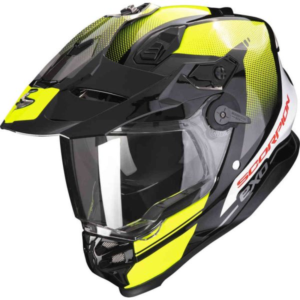 Touring helmets Scorpion Exo Moto Adventure/Touring Helmet ADF-9000 Air Trail Negru/Galben Fluo
