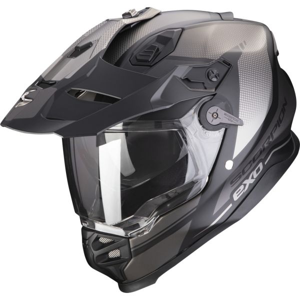  Scorpion Exo Moto Adventure/Touring Helmet ADF-9000 Air Trail Negru Mat/Argintiu