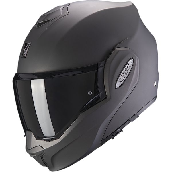 Flip up helmets Scorpion Exo Flip-Up Moto Helmet Exo Tech Evo Solid Anthracite 24