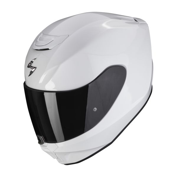  Scorpion Exo Full-Face Moto Helmet 391 Solid White Glossy 23