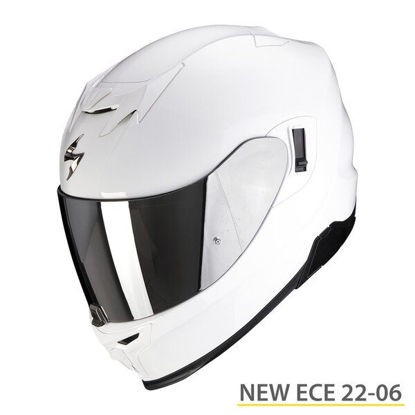  Scorpion Exo Casca Moto Full-Face 520 Evo Air Solid Alb