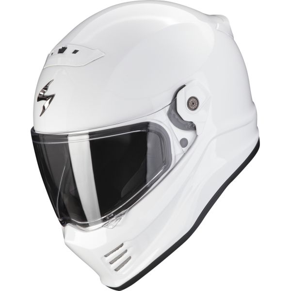 Casti Moto Integrale Scorpion Exo Casca Moto Full-Face Covert FX Solid White 24