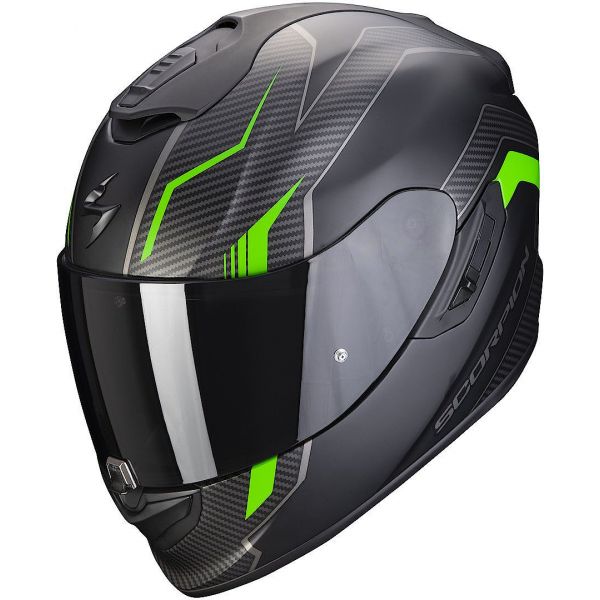  Scorpion Exo Moto Full-Face Helmet Exo-1400 Air Fortuna Matt Black/Green 2022