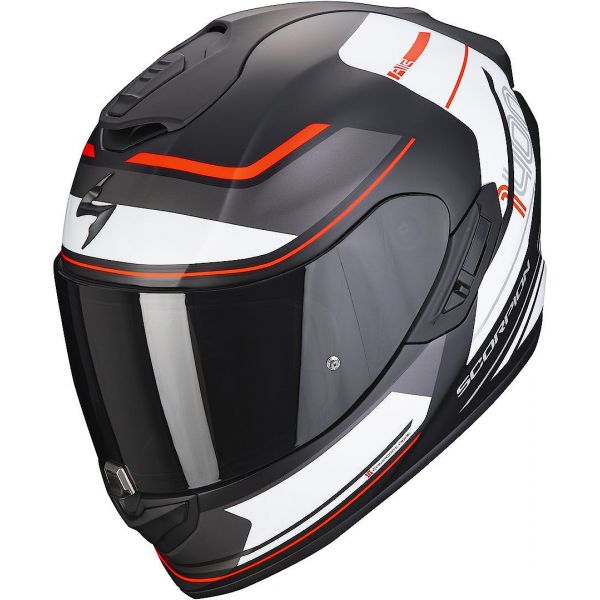 Full face helmets Scorpion Exo Moto Full-Face Helmet Exo-1400 Air Vittoria Matt Black/White 2022