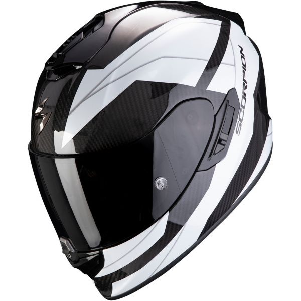  Scorpion Exo Casca Moto Full-Face Exo 1400 Carbon Air Legione White
