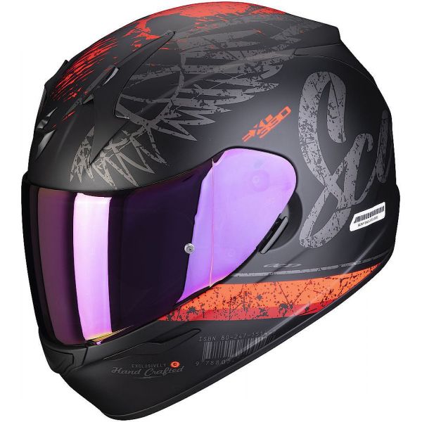 Full face helmets Scorpion Exo Moto Full-Face Helmet Exo-390 IGhost Matt Black/Silver 2022
