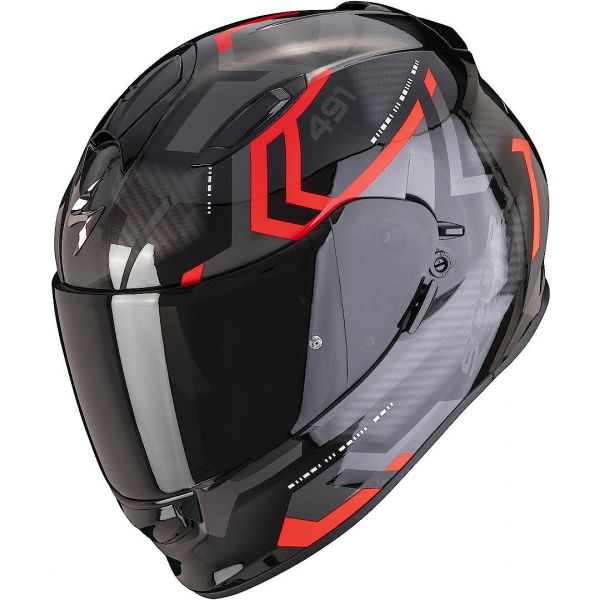 Full face helmets Scorpion Exo Moto Full-Face Helmet Exo-491 Spin Black/Red 2022