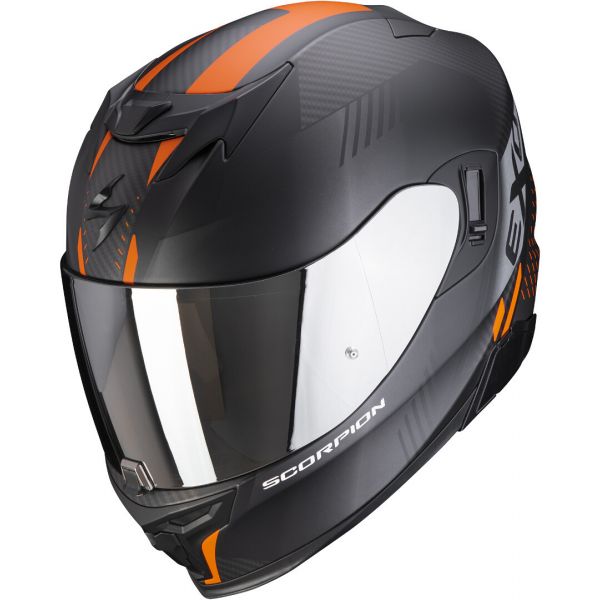  Scorpion Exo Moto Helmet Full-Face Exo 520 Air Laten Matt Black/Orange 2021