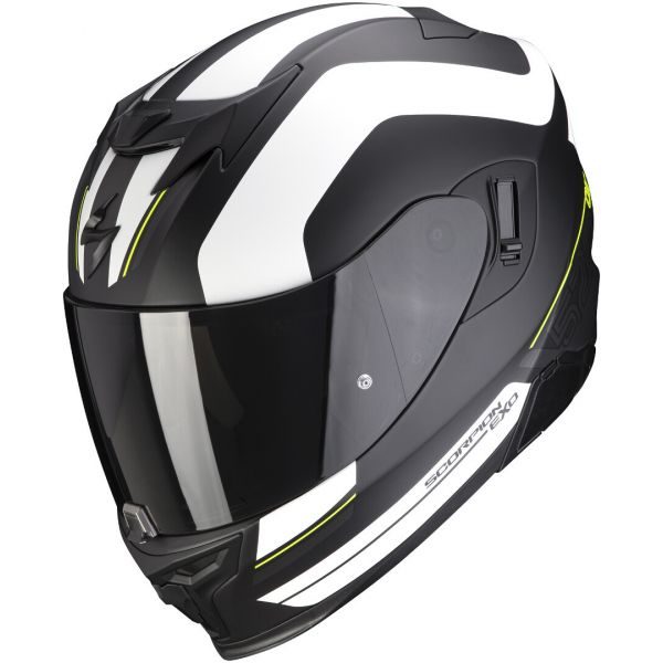 Full face helmets Scorpion Exo Moto Helmet Full-Face Exo 520 Air Lemans Matt Black/Silver/White 2021