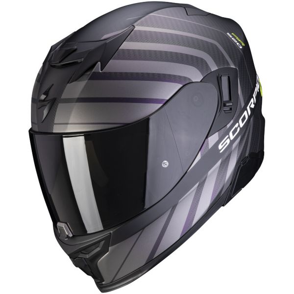  Scorpion Exo Moto Helmet Full-Face Exo 520 Air Shade Matt Black/Neon Yellow 2021