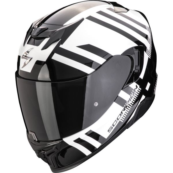 Casti Moto Integrale Scorpion Exo Casca Moto Full-Face EXO 520 Evo Air Banshee Pearl Wite/Black 24