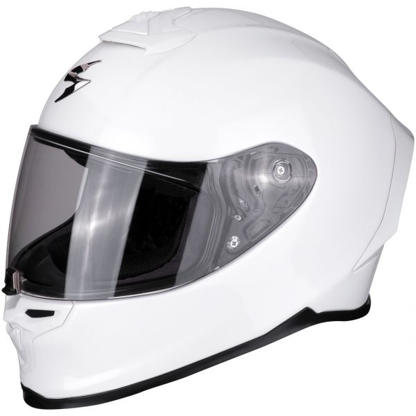  Scorpion Exo Moto Helmet Full-Face Exo R1 Air Solid Pearl White