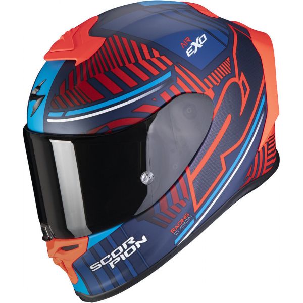 Full face helmets Scorpion Exo Moto Helmet Full-Face Exo R1 Air Victory Matt Blue/Red 2021