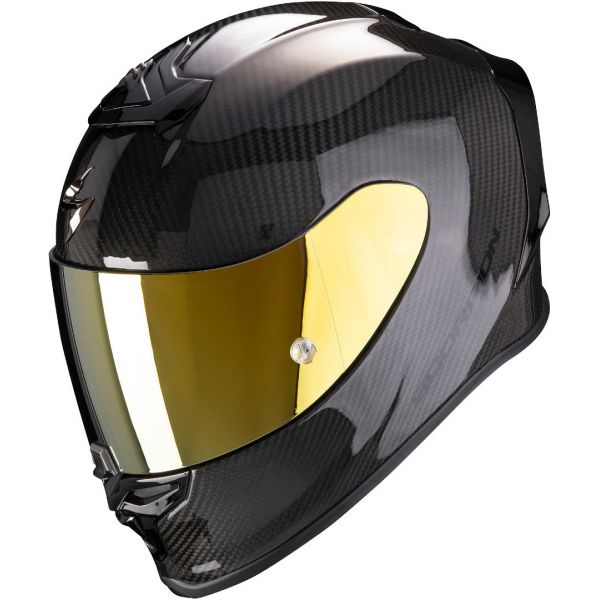  Scorpion Exo Casca Moto Full-Face Exo R1 Carbon Air Solid Black