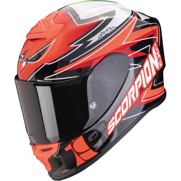 Full face helmets Scorpion Exo Full-Face Moto Helmet EXO R1 Evo Air Alvaro Replica Red 24