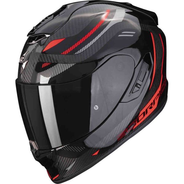  Scorpion Exo Casca Moto Full-Face/Integrala 1400 Evo Carbon Air Kydra Negru/Rosu