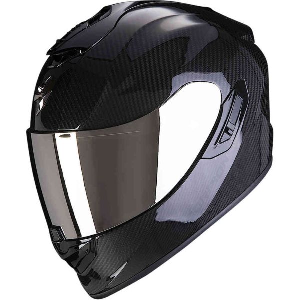  Scorpion Exo Casca Moto Full-Face/Integrala 1400 Evo Carbon Air Solid Negru Lucios