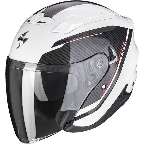 Jet helmets Scorpion Exo Moto Helmet Open-Face/Jet 230 Fenix Alb/Negru