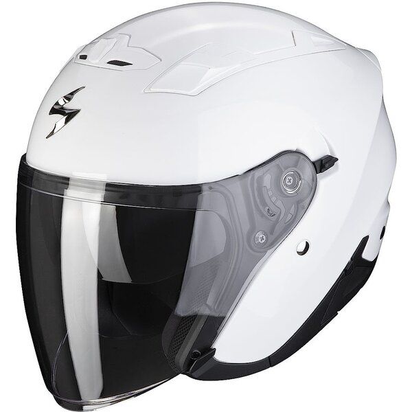  Scorpion Exo Moto Helmet Open-Face/Jet 230 Solid Alb