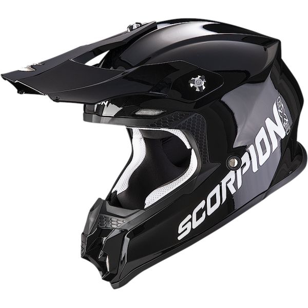 Helmets MX-Enduro Scorpion Exo MX/Enduro Moto Helmet VX-16 Evo Air Solid Black 24
