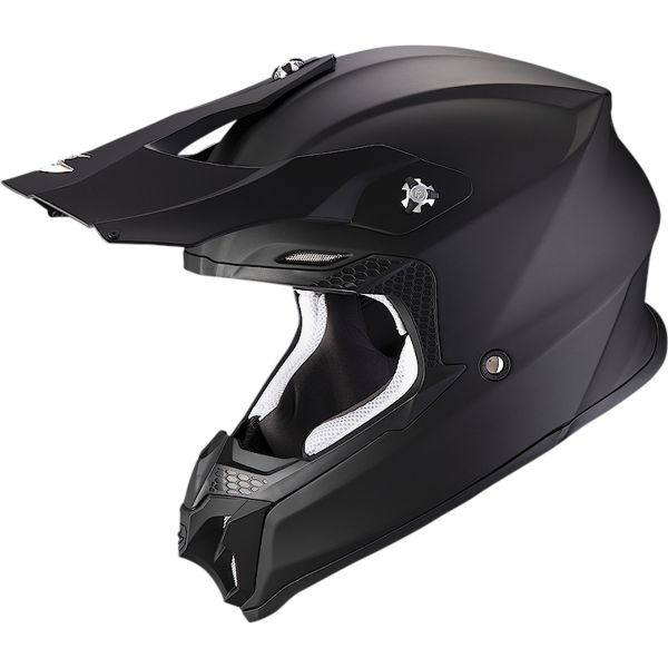 Helmets MX-Enduro Scorpion Exo MX/Enduro Moto Helmet VX-16 Evo Air Solid Black Matt 24