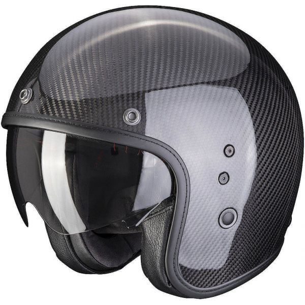  Scorpion Exo Casca Moto Open Face/Jet Belfast Evo Carbon Uni Glossy