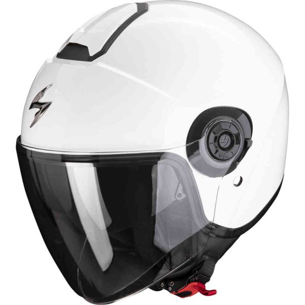 Jet helmets Scorpion Exo Open-Face Moto Helmet Exo City II Solid Alb