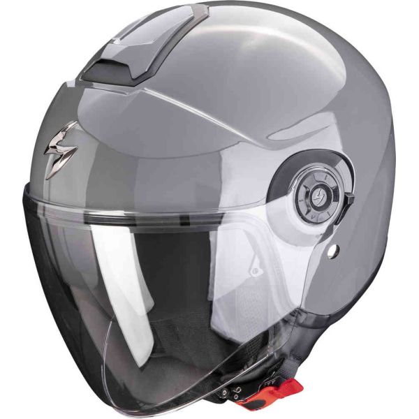 Jet helmets Scorpion Exo Open-Face Moto Helmet Exo City II Solid Gri Ciment