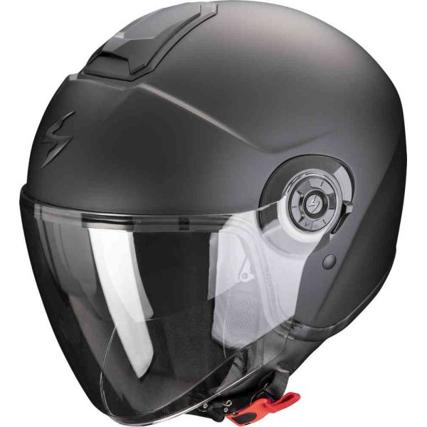 Jet helmets Scorpion Exo Open-Face Moto Helmet Exo City II Solid Negru mat